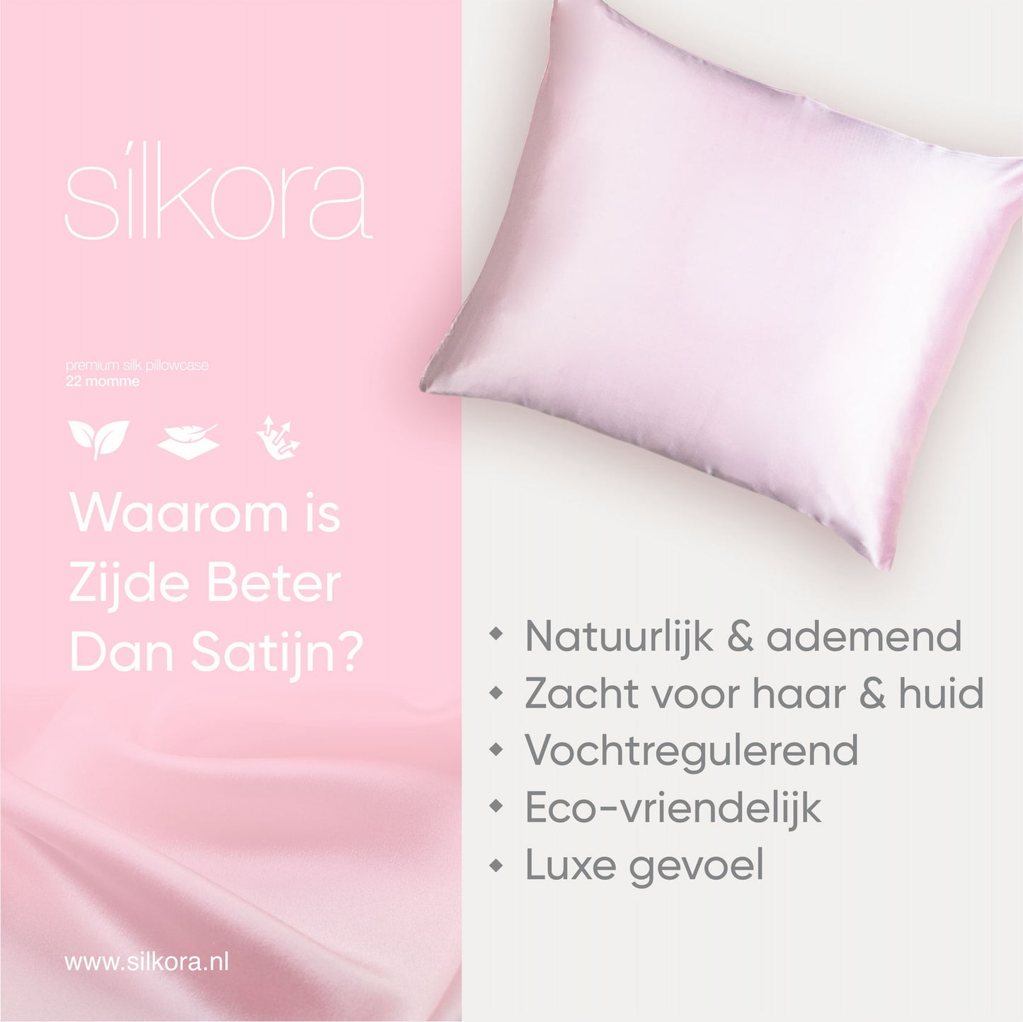 Zijden Kussensloop Roze Waarom is Zijde Beter Dan Satijn?