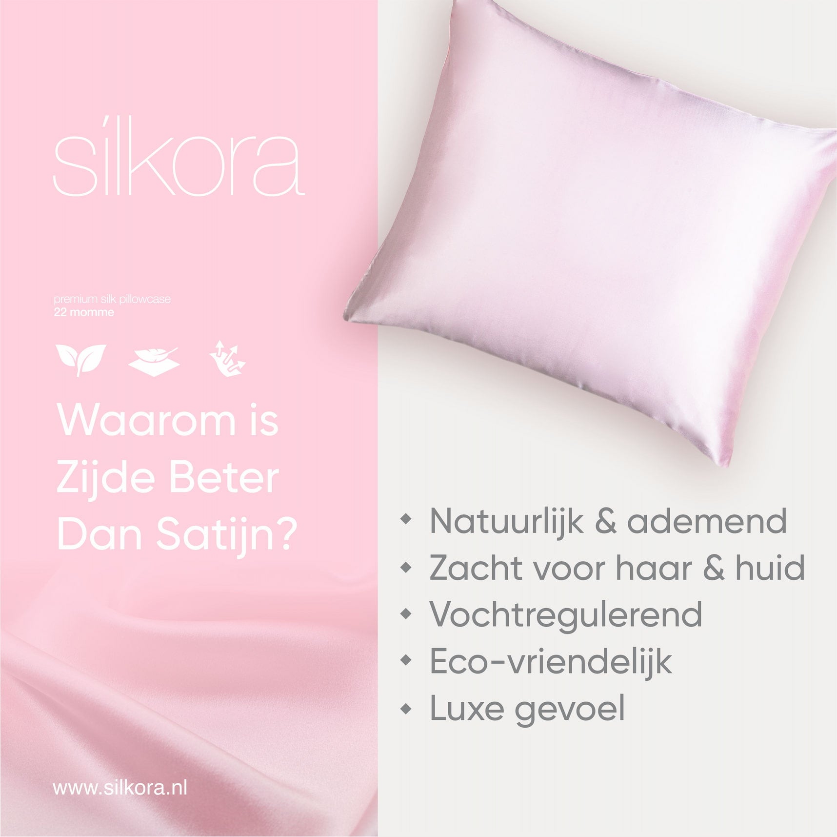 Zijden Kussensloop Roze Waarom is Zijde Beter Dan Satijn?