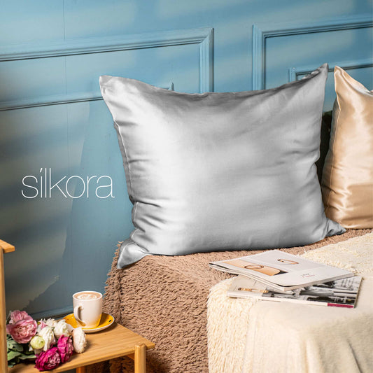 Zijden Kussensloop Zilvergrijs Atmospheric Photo