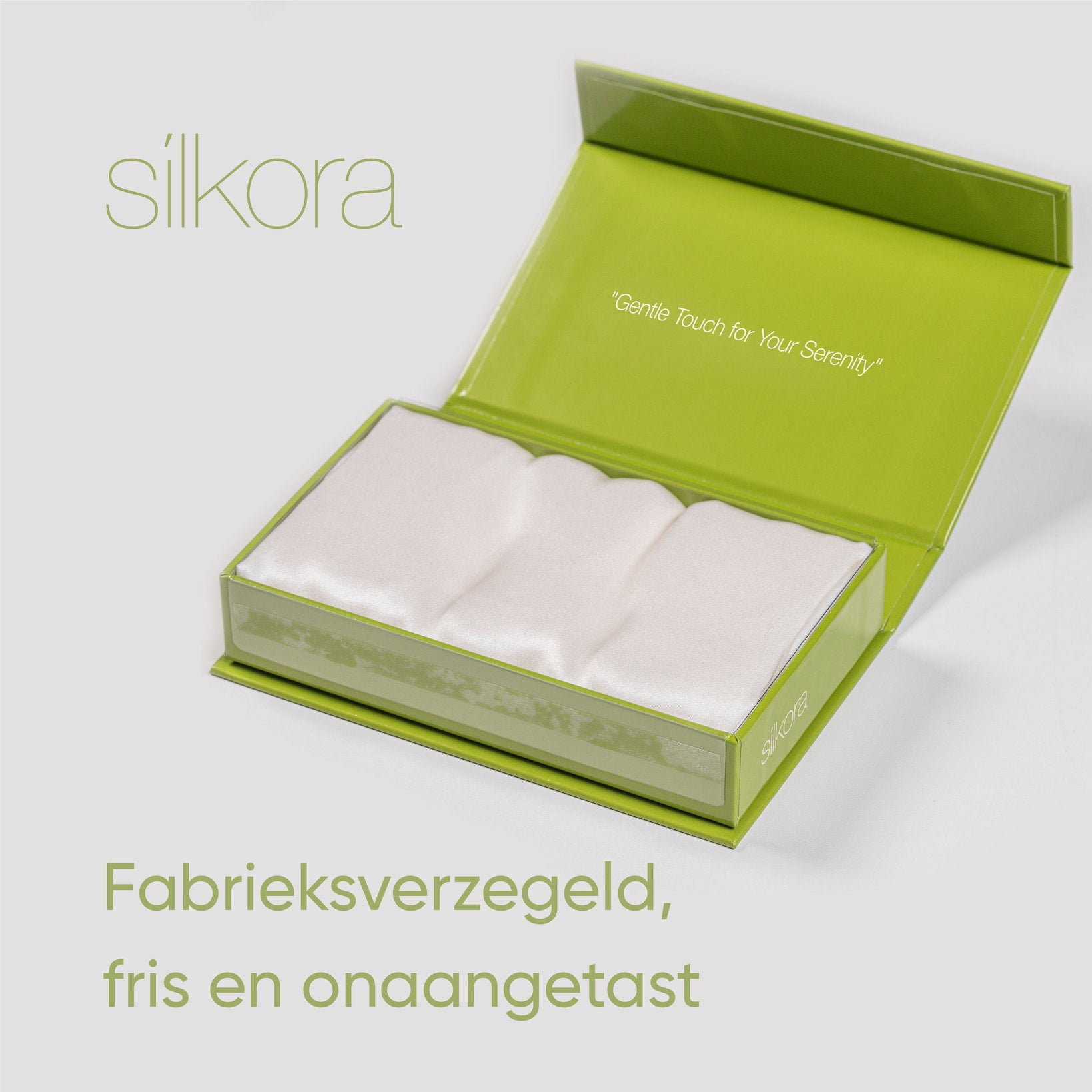Zijden Kussensloop Wit Fabrieksverzegeld